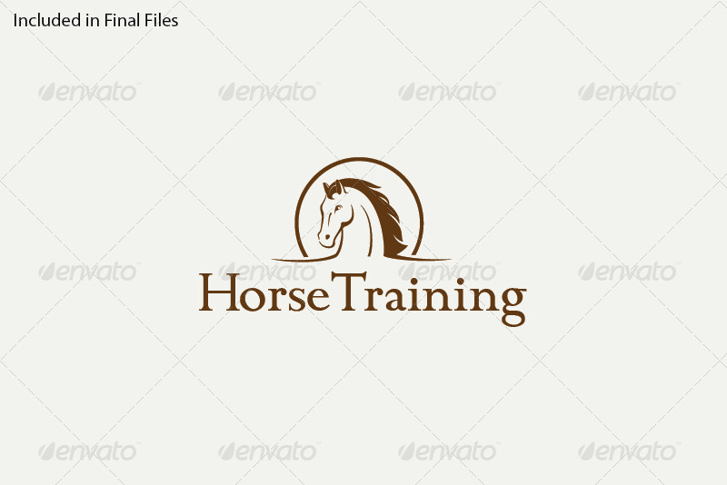 Horse Training Logo Template by FoxxelGraphics GraphicRiver